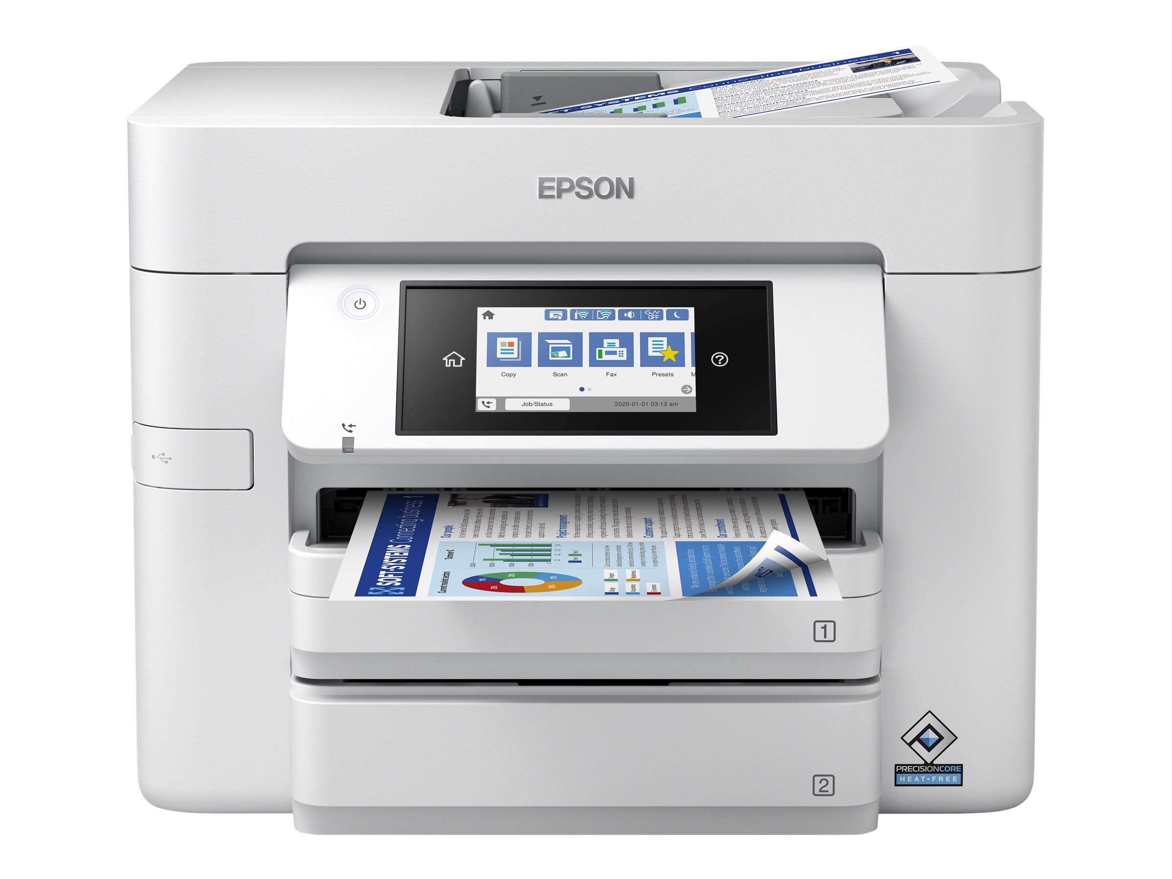 Epson WorkForce Pro WF-C4810DTWF - Multifunktionsdrucker - Farbe - Tintenstrahl - A4/Legal (Medien) - bis zu 36 Seiten/Min. (Dru