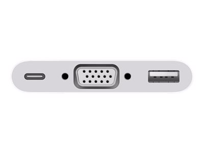 Apple USB-C VGA Multiport Adapter - VGA-Adapter - 24 pin USB-C (M) zu HD-15 (VGA), USB Typ A, 24 pin USB-C (W)