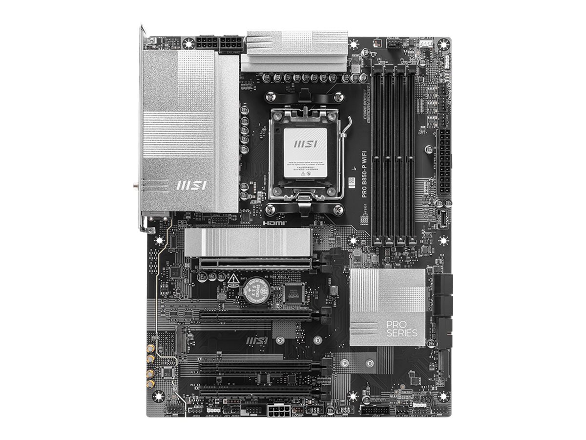 MSI PRO B850-P WIFI - Motherboard - ATX - Socket AM5 - AMD B850 Chipsatz - USB 3.2 Gen 2, USB-C 3.2 Gen2, USB 3.2 Gen 1