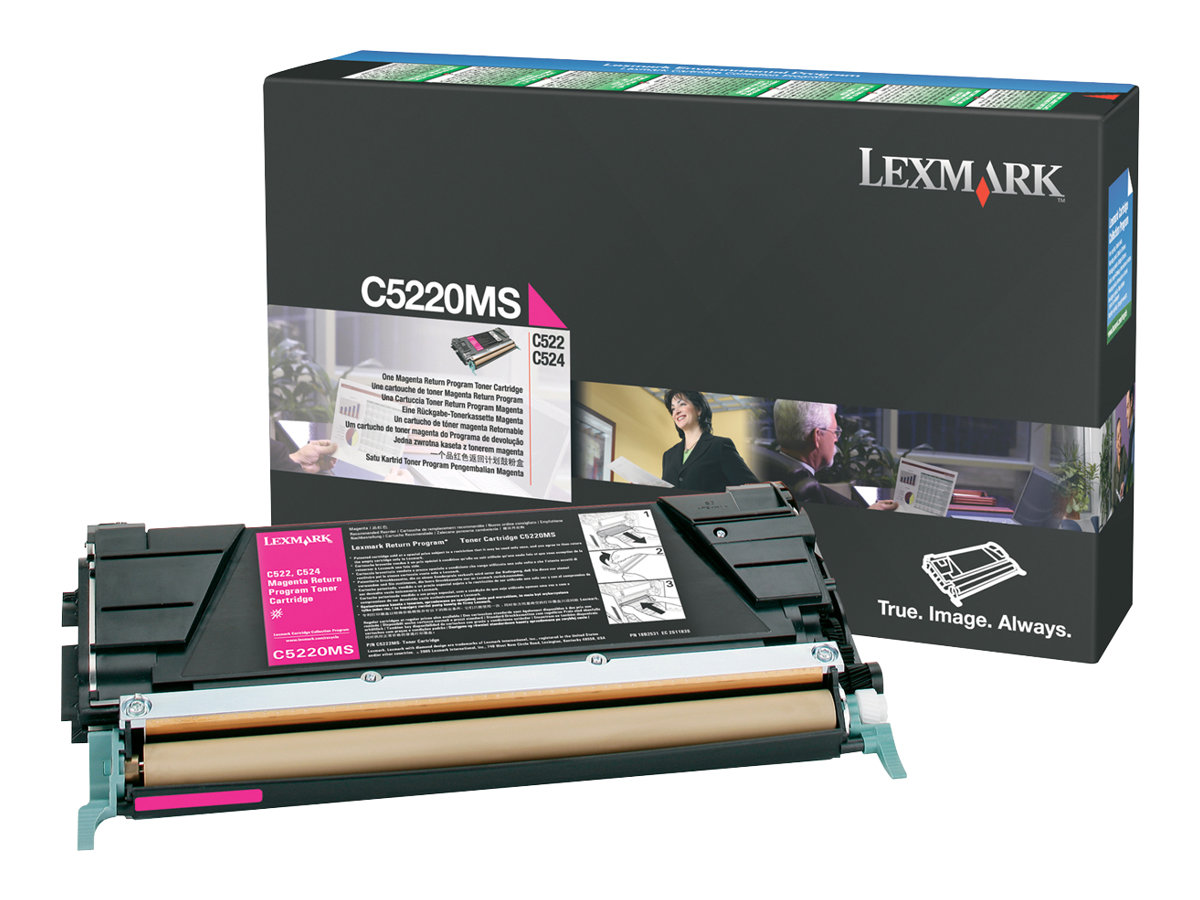 Lexmark - Magenta - Original - Tonerpatrone LCCP, LRP - fr Lexmark C522, C524, C530, C532, C534