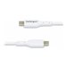 StarTech.com 2m (6.6ft) White USB-C Charging Cable, USB C Cable, USB 2.0 Type-C Laptop Charger Cord, 60W 3A Power Delivery, TPE 