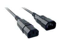Bachmann - Spannungsversorgungs-Verlngerungskabel - IEC 60320 C14 zu power IEC 60320 C13 - 75 cm - Schwarz