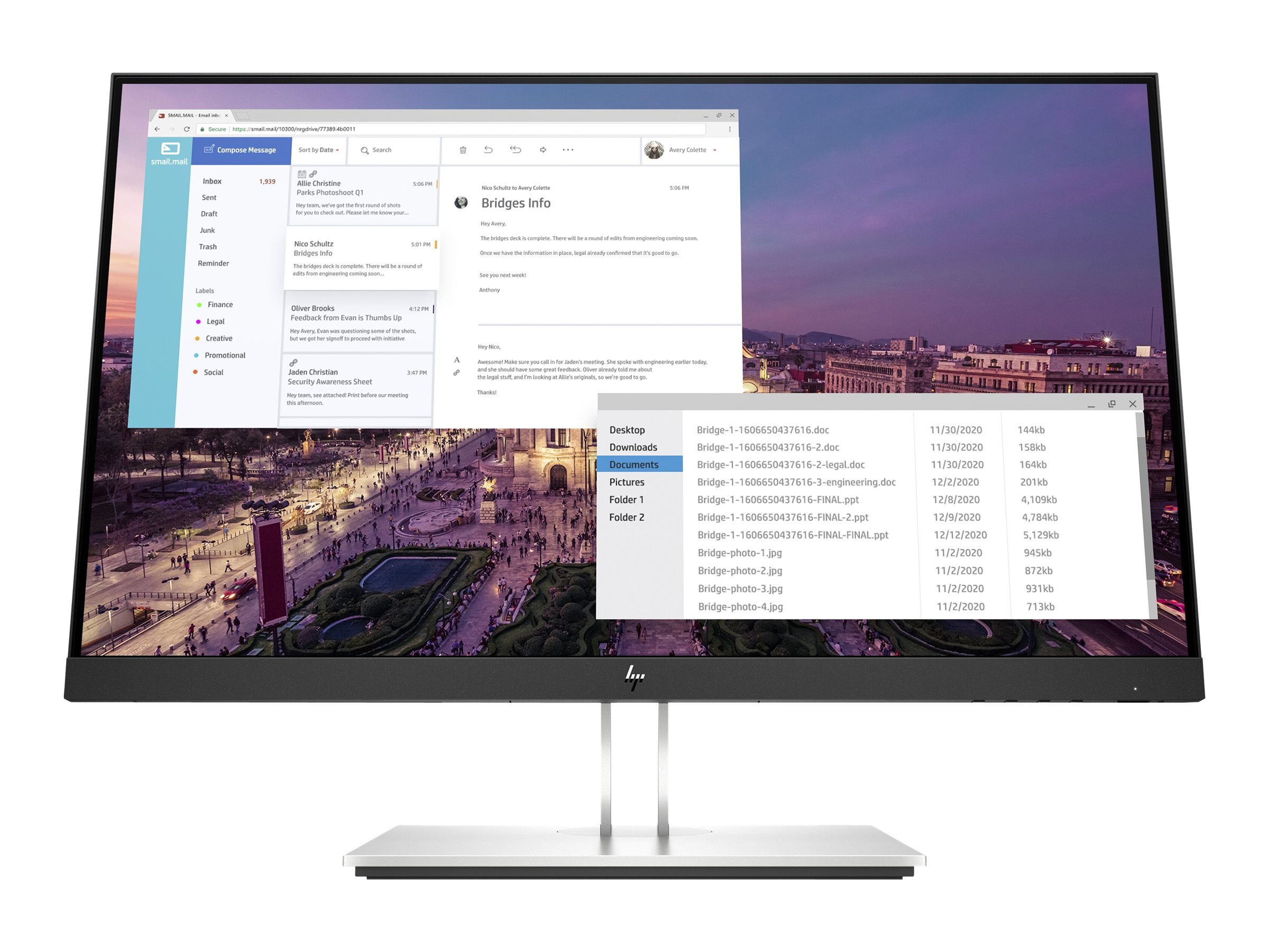 HP E23 G4 - E-Series - LED-Monitor - 58.42 cm (23