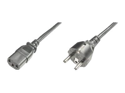 ASSMANN - Stromkabel - power CEE 7/7 (M) zu power IEC 60320 C13 - Wechselstrom 250 V - 1.2 m - geformt