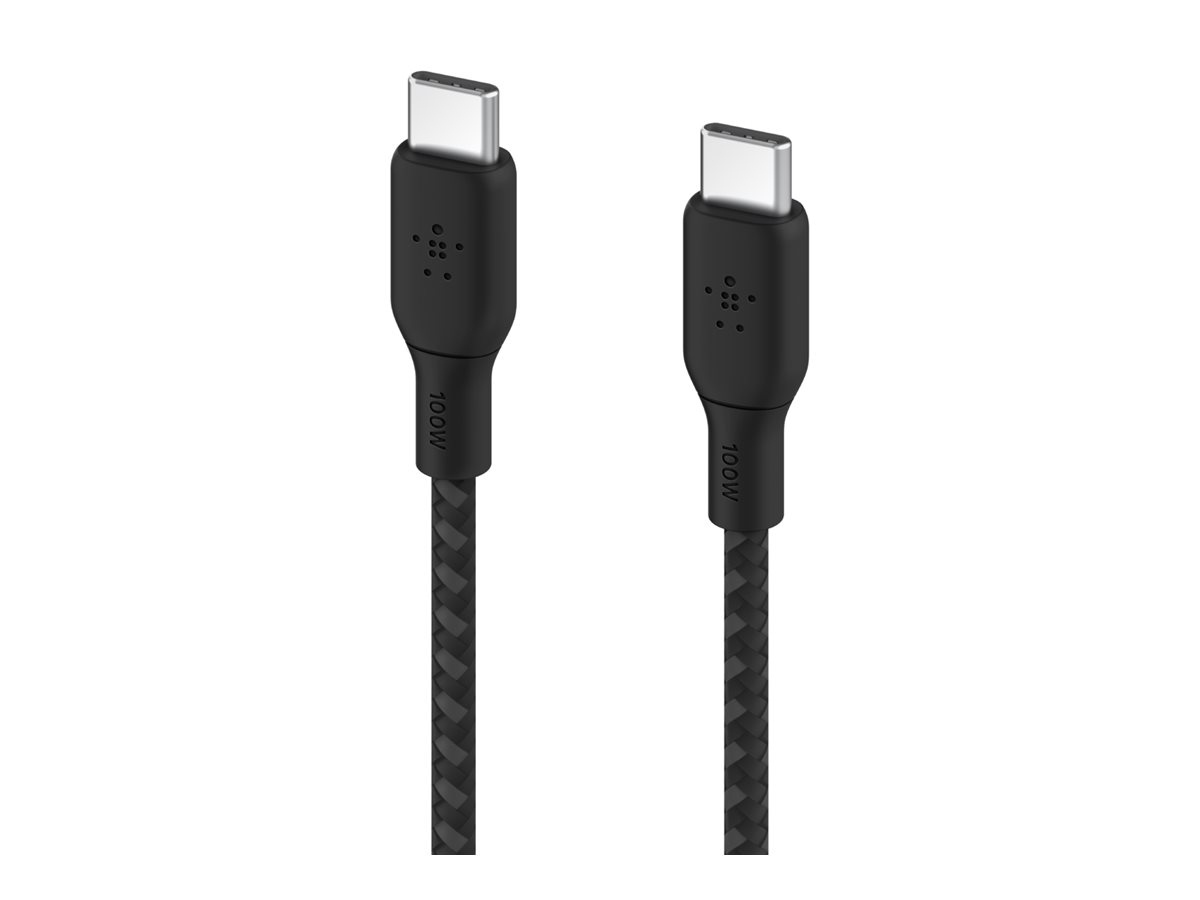 Belkin BOOST CHARGE - USB-Kabel - 24 pin USB-C (M) zu 24 pin USB-C (M) - 3 m - Schwarz