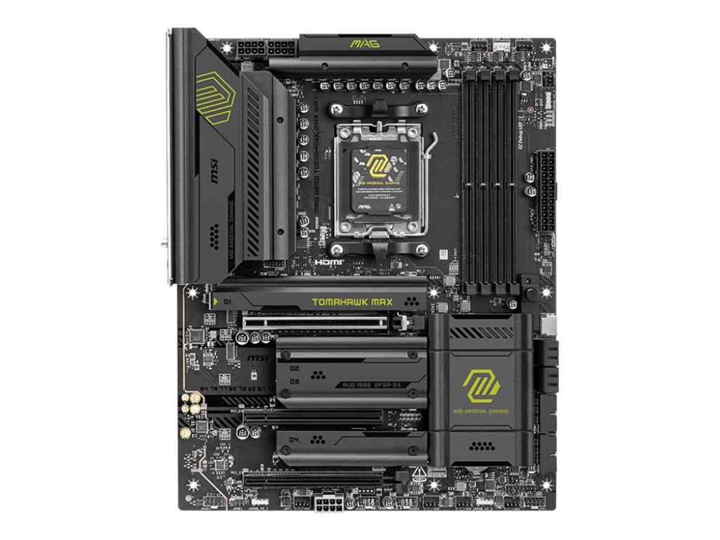 MSI MAG B850 TOMAHAWK MAX WIFI - Motherboard - ATX - Socket AM5 - AMD B850 Chipsatz - USB-C 3.2 Gen 2x2, USB-C 3.2 Gen2, USB 3.2