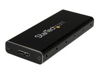 StarTech.com SSD Festplattengehuse fr M.2 Festplatten - USB 3.1 Type C - NGFF - USB C Kabel - USB 3.1 Case auf M2 Adapter - Sp
