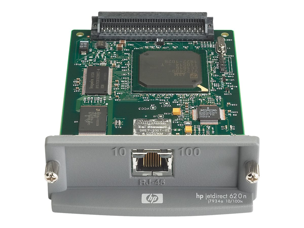 HP JetDirect 620n - Druckserver - EIO - 10/100 Ethernet - fr Business Inkjet 2300, 2800; Color LaserJet 3000, 3700, 3800; Laser