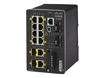 Cisco Industrial Ethernet 2000 Series - Switch - managed - 8 x 10/100 + 2 x Kombi-SFP - an DIN-Schiene montierbar