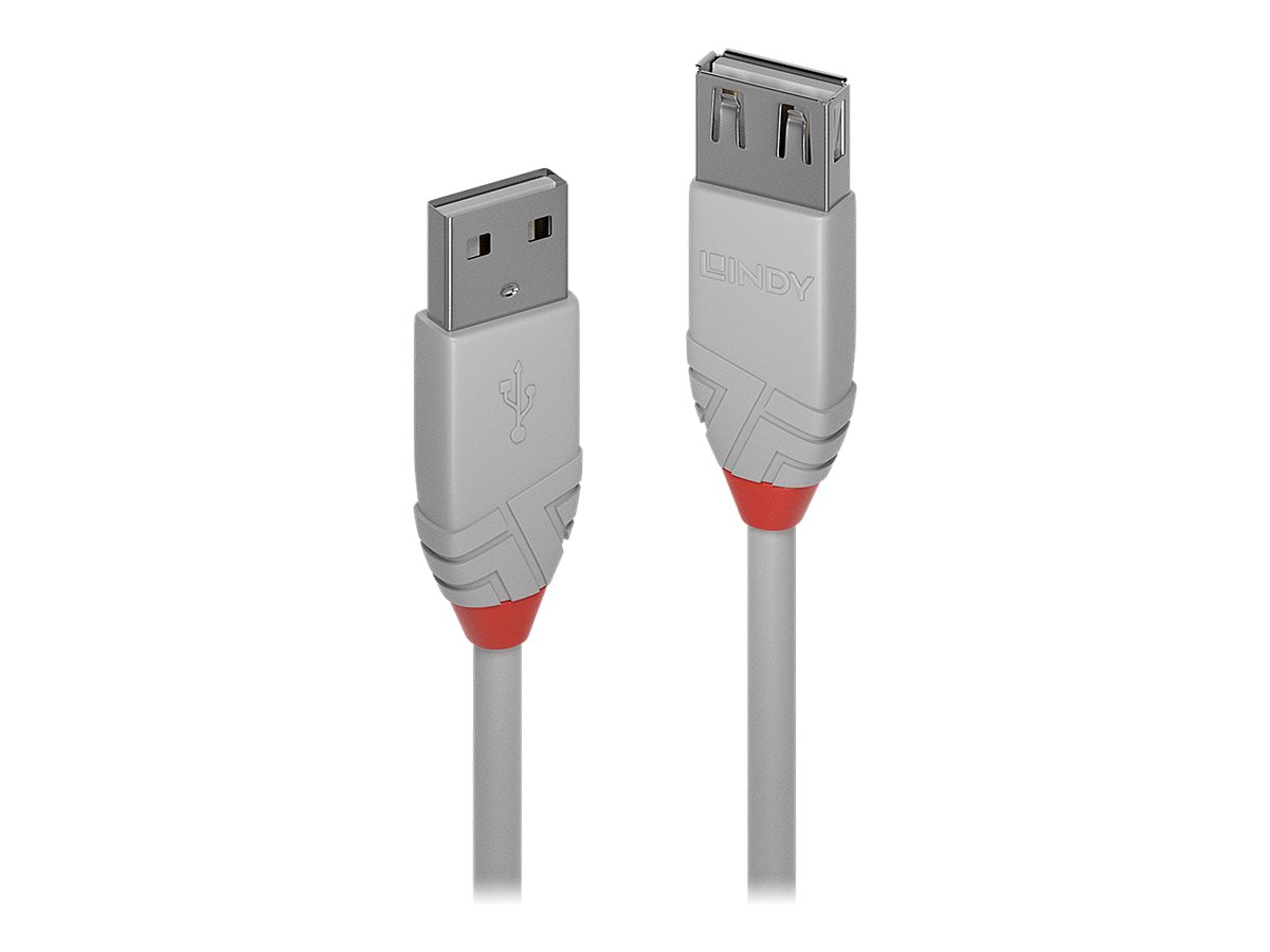 Lindy Anthra Line - USB-Verlngerungskabel - USB (M) zu USB (W) - USB 2.0 - 3 m - rund