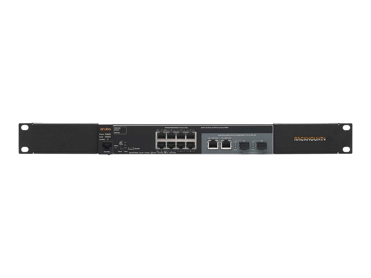 Rackmount.IT - Rackmontagesatz - Schwarz, RAL 9005 - 1U - 48.3 cm (19