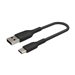 Belkin BOOST CHARGE - USB-Kabel - 24 pin USB-C (M) zu USB (M) - 15 cm - Schwarz