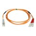 Eaton Tripp Lite Series Duplex Multimode 50/125 Fiber Patch Cable (LC/SC), 5M (16 ft.) - Patch-Kabel - SC multi-mode (M) zu LC M
