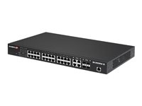 Edimax Pro GS-5424PLC V2 - Switch - Smart - 24 x 10/100/1000 (PoE+) + 4 x Kombi-SFP - an Rack montierbar - PoE+ (400 W)