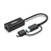 Origin Storage - Netzwerkadapter - SuperSpeed USB 3.0 / USB-C 3.0 - Gigabit Ethernet x 1 - Schwarz