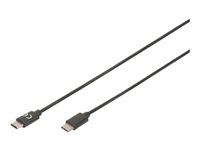 DIGITUS - USB-Kabel - 24 pin USB-C (M) zu 24 pin USB-C (M) - USB 2.0 - 3 A - 3 m