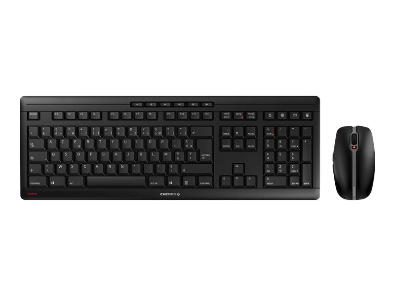 CHERRY STREAM DESKTOP - Tastatur-und-Maus-Set - kabellos - 2.4 GHz - Franzsisch - Tastenschalter: CHERRY SX