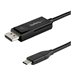 StarTech.com 6ft/2m USB C to DisplayPort 1.4 Cable 8K 60Hz/4K, Bidirectional DP to USB-C or USB-C to DP Reversible Video Adapter