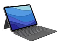 Logitech Combo Touch - Tastatur und Foliohlle - mit Trackpad - hintergrundbeleuchtet - Apple Smart connector - QWERTZ