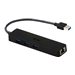 i-Tec USB 3.0 Slim HUB 3 Port + Gigabit Ethernet Adapter - Hub - 3 x SuperSpeed USB 3.0 + 1 x 10/100/1000 - Desktop