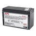 APC Replacement Battery Cartridge #110 - USV-Akku - 1 x Batterie - Bleisure - Schwarz - fr P/N: BE650G2-CP, BE650G2-FR, BE650G