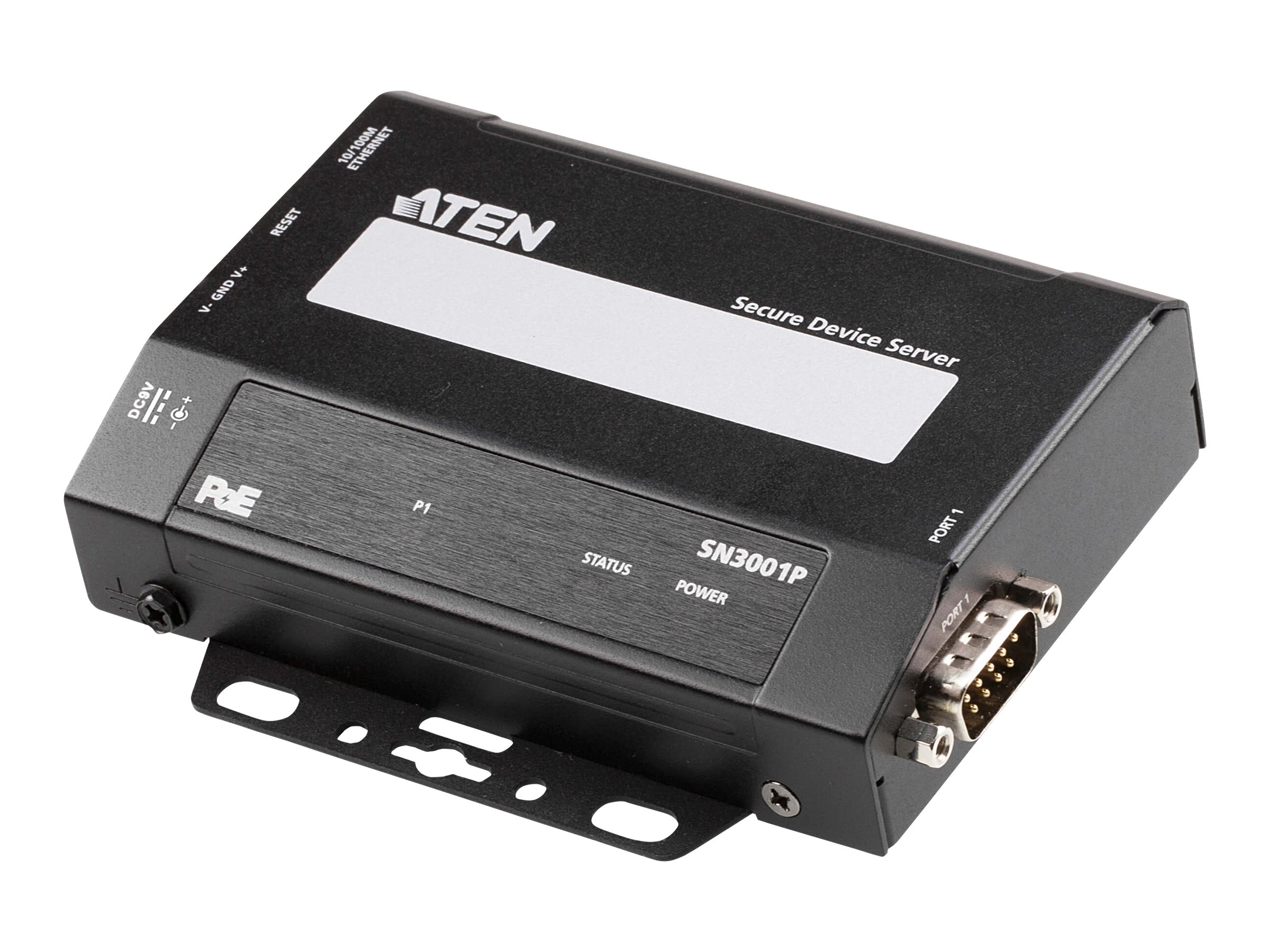 ATEN Altusen SN3000 series SN3001P - Gerteserver - 100Mb LAN, RS-232