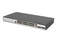 DIGITUS DN-80221-3 - Switch - managed - 24 x 10/100/1000 + 2 x 10/100/1000/SFP (Uplink) + 2 x SFP (mini-GBIC) (Uplink) - Desktop