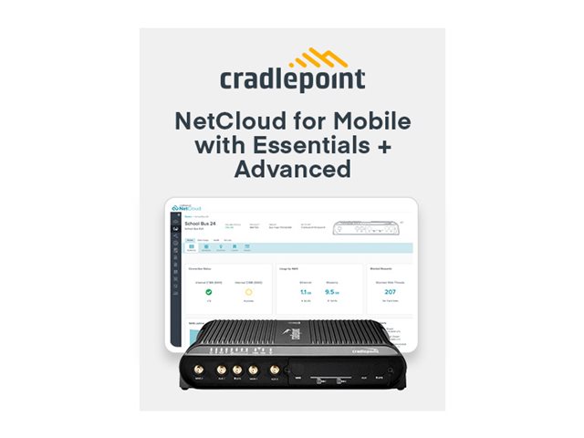 Cradlepoint IBR1700 Series IBR1700-1200M-B - - Wireless Router - - WWAN 4-Port-Switch - 1GbE - Wi-Fi 5 - Dual-Band