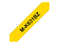 Brother M-K631BZ - Schwarz auf Gelb - Rolle (0,9 cm x 8 m) 1 Kassette(n) nicht-laminiertes Schriftband - fr P-Touch PT-55, PT-6