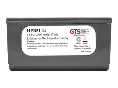 GTS HPB51-LI - Drucker-Batterie (gleichwertig mit: Intermec 318-026-001) - Lithium-Ionen - 2500 mAh (Packung mit 10) - fr Inter