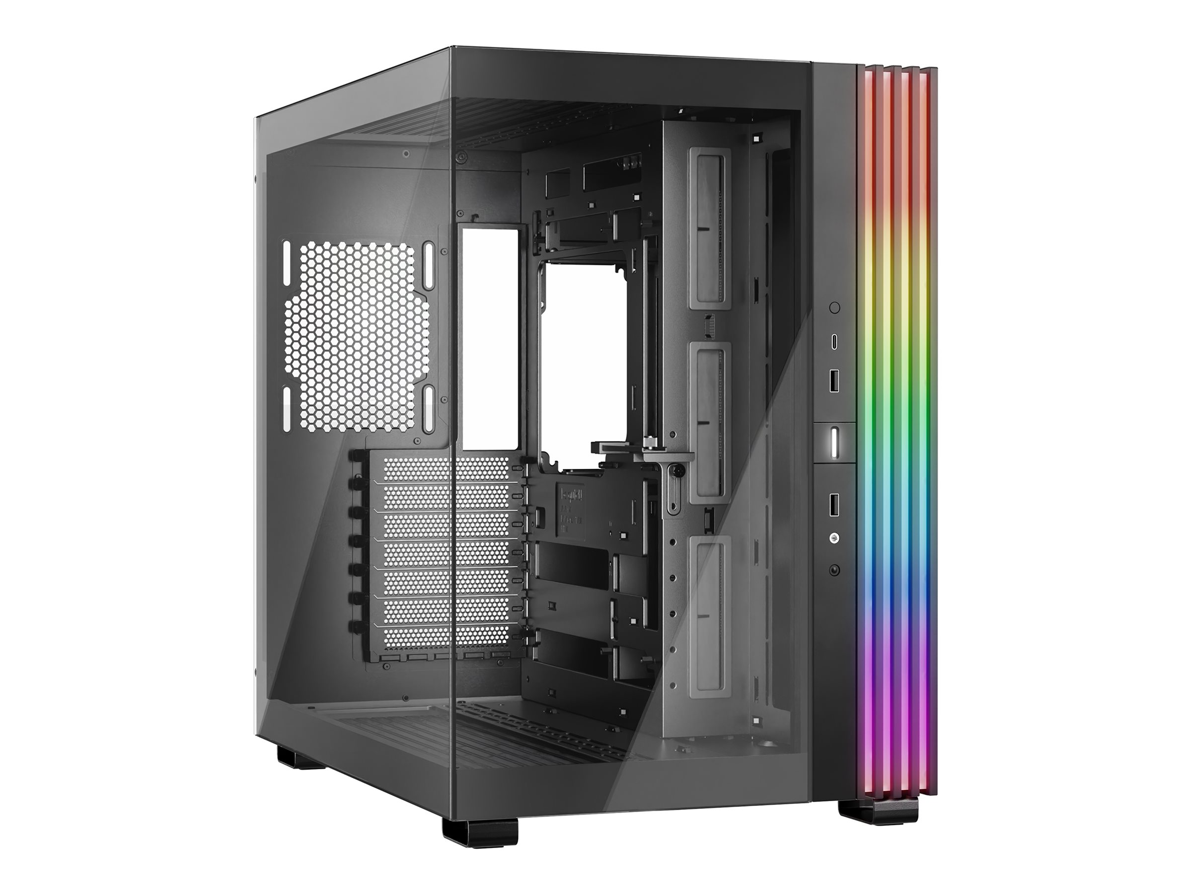 be quiet! Light Base 600 DX - Midi-Tower - ATX - Seitenteil mit Fenster (Glas) - keine Spannungsversorgung (ATX / PS/2) - Schwar