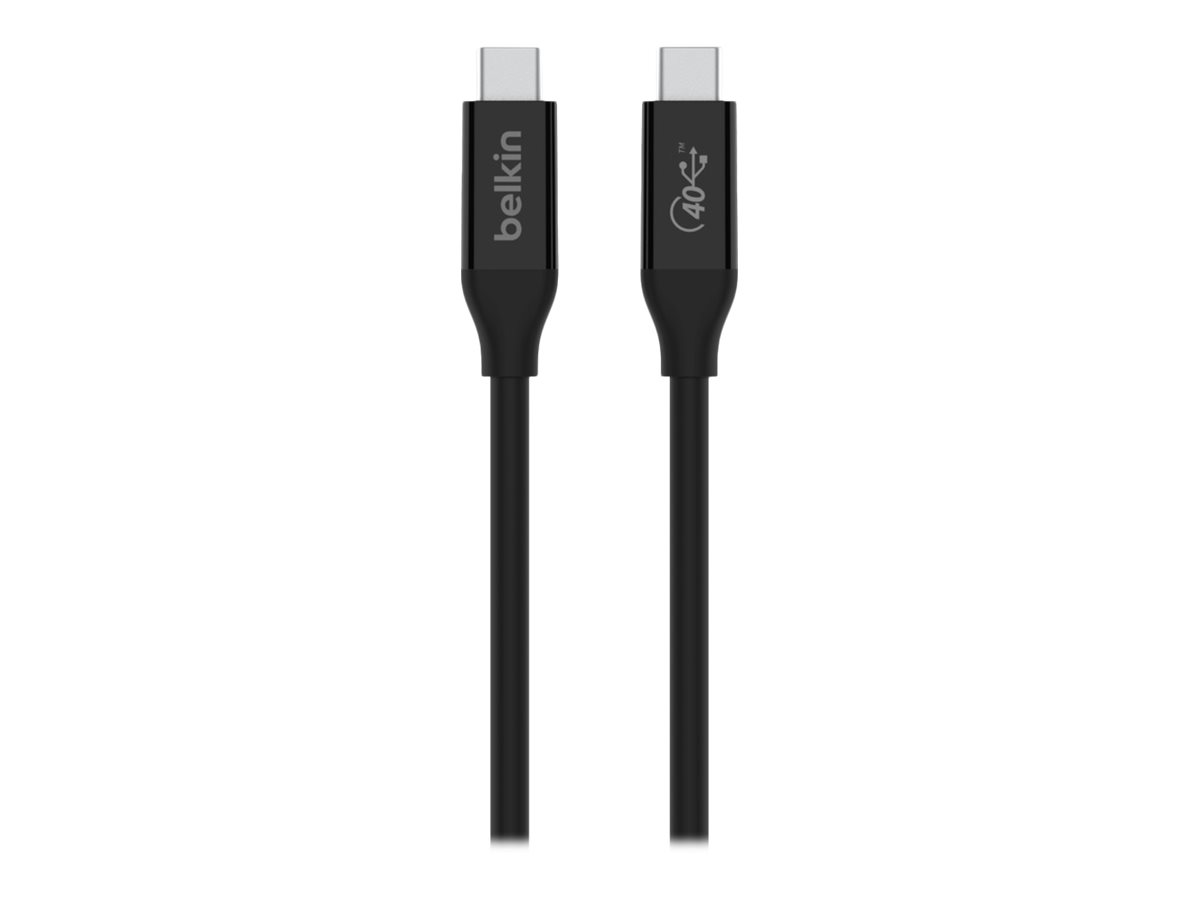 Belkin CONNECT - USB-Kabel - 24 pin USB-C (M) zu 24 pin USB-C (M) - USB 2.0 / USB 3.2 / USB4 / Thunderbolt 3 - 80 cm - USB-Strom
