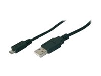 ASSMANN - USB-Kabel - Micro-USB Typ B (M) zu USB (M) - USB 2.0 - 3 m - geformt
