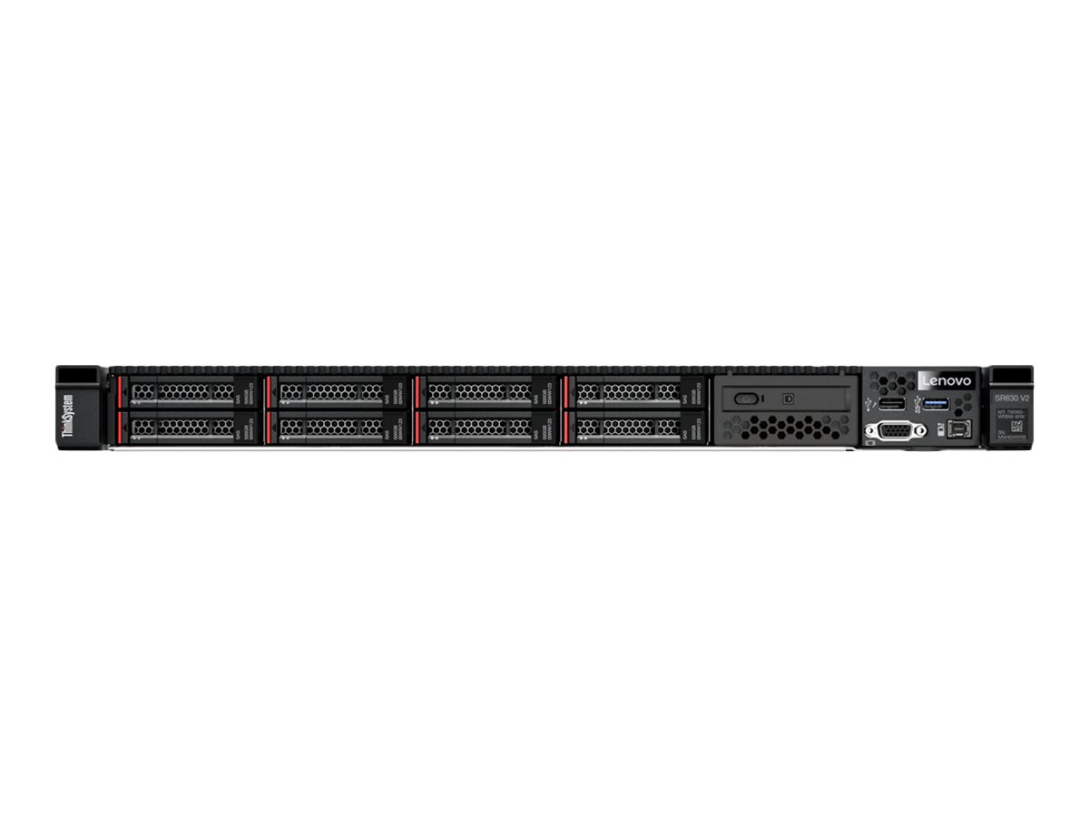 Lenovo ThinkSystem SR630 V2 7Z71 - Server - Rack-Montage - 1U - zweiweg - 1 x Xeon Silver 4314 / 2.4 GHz
