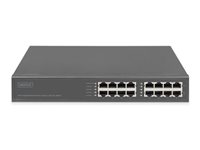DIGITUS - Power Injector (in Rack montierbar/extern) - 8-port gigabit ethernet, 802.3bt - Wechselstrom 100-240 V - 250 Watt - Au