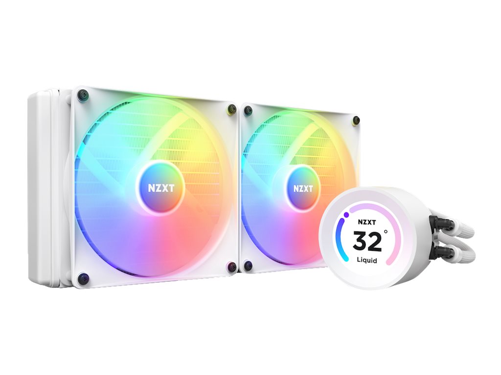NZXT Kraken Elite 280 RGB - Prozessor-Flssigkeitskhlsystem - mit LCD-Display - (fr: AM4, LGA1200, LGA1700, AM5, LGA115x Socke