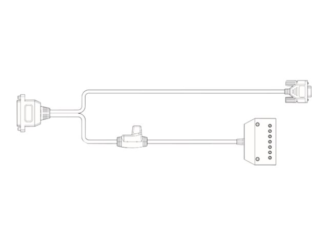 Honeywell - Kabel seriell - DB-25 (W) zu RS-232 - Daumenschrauben - fr Honeywell HF800ER, HF800HD, HF800SR