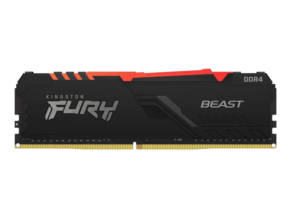 Kingston FURY Beast RGB - DDR4 - Modul - 16 GB - DIMM 288-PIN - 3200 MHz / PC4-25600