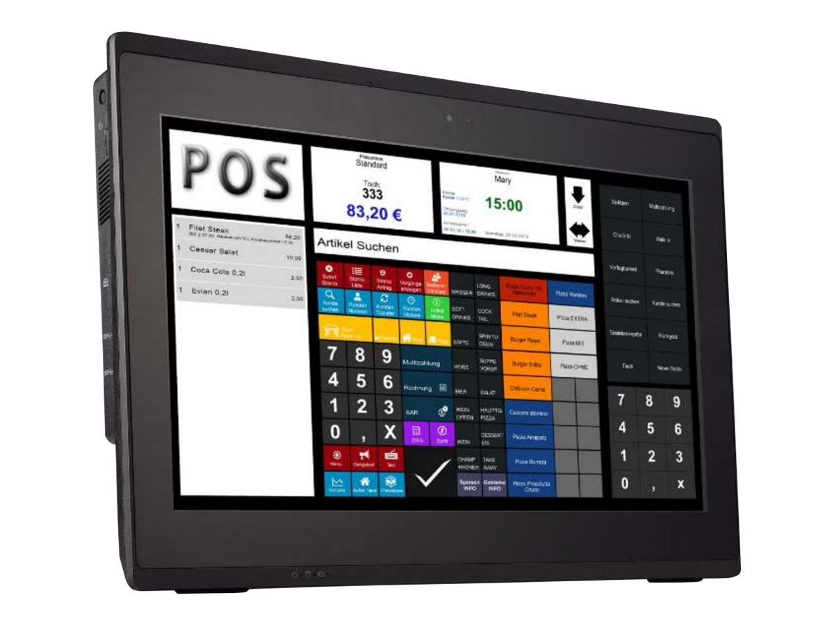 Shuttle XPC POS P520 - All-in-One (Komplettlsung) - 1 x Celeron 5205U / 1.9 GHz ULV - RAM 4 GB - SSD 120 GB - NVMe