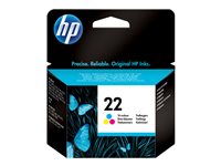 HP 22 - Farbe (Cyan, Magenta, Gelb) - original - Tintenpatrone - fr Deskjet F2185, F2187, F2210, F2235, F2240, F2275, F2280, F2