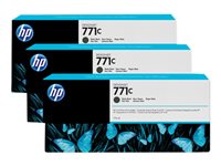 HP 771C - 3er-Pack - 775 ml - mattschwarz - Original - Tintenpatrone