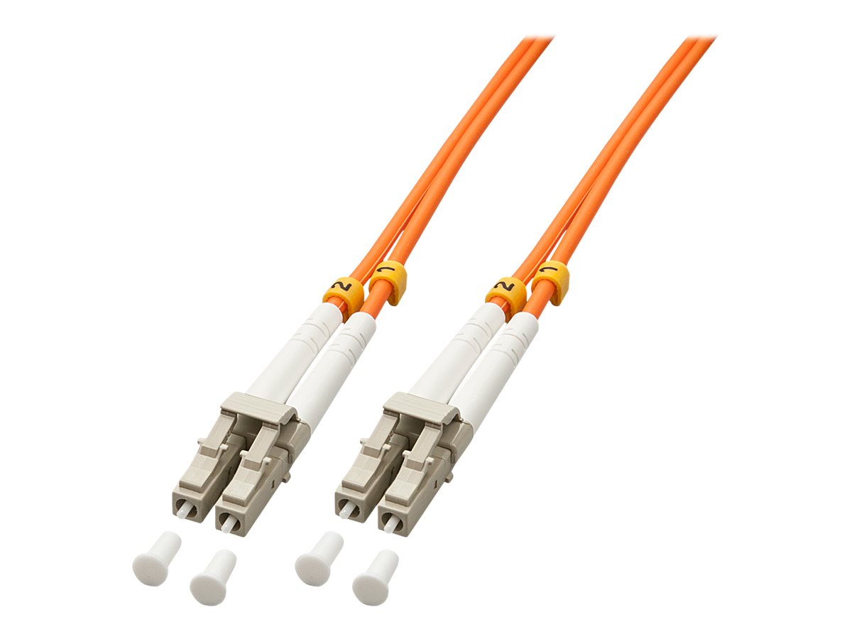 Lindy - Patch-Kabel - LC Multi-Mode (M) zu LC Multi-Mode (M) - 1 m - Glasfaser - Duplex
