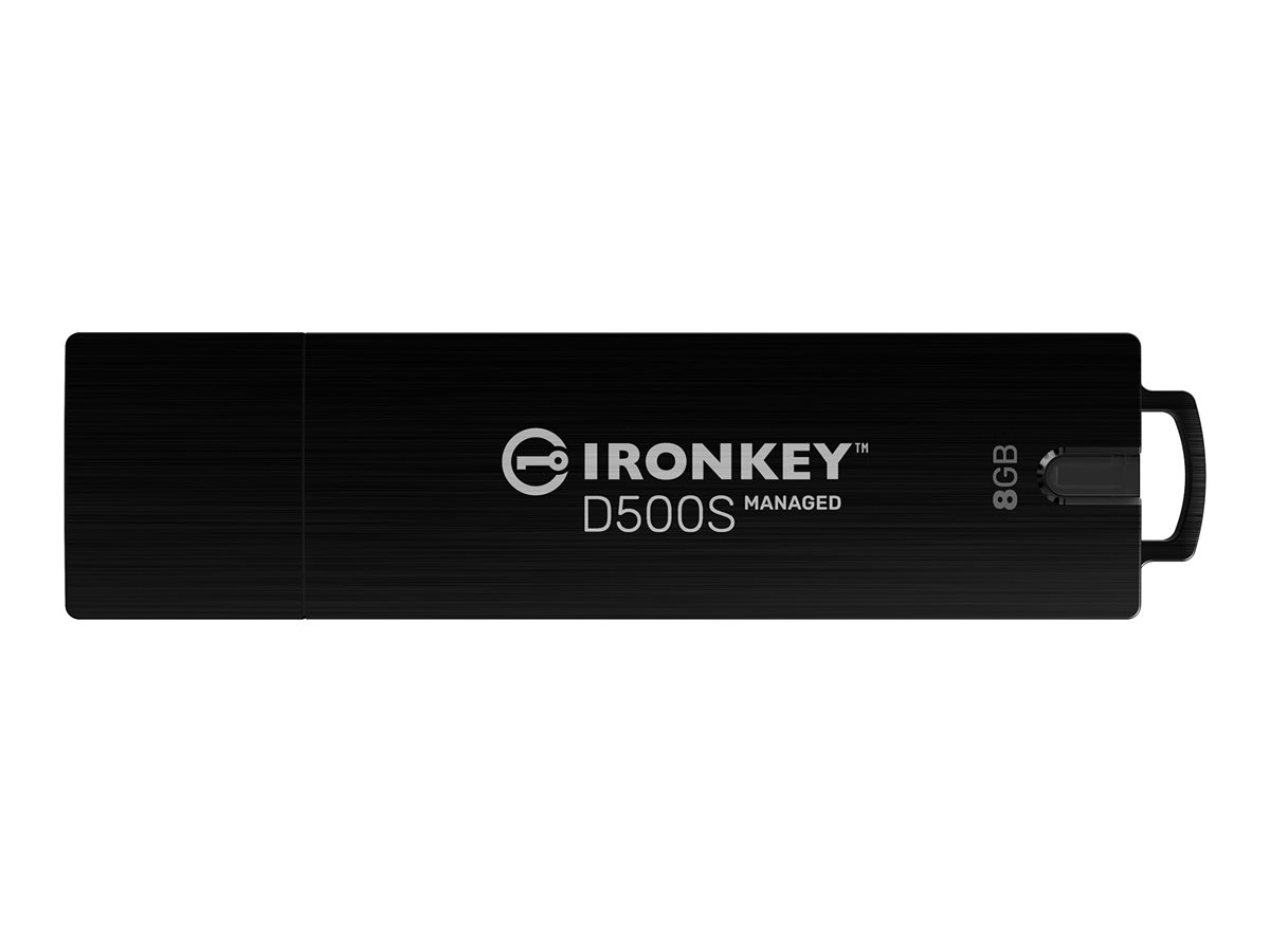 Kingston IronKey D500SM - USB-Flash-Laufwerk - verschlsselt - 8 GB - USB 3.2 Gen 1 - TAA-konform