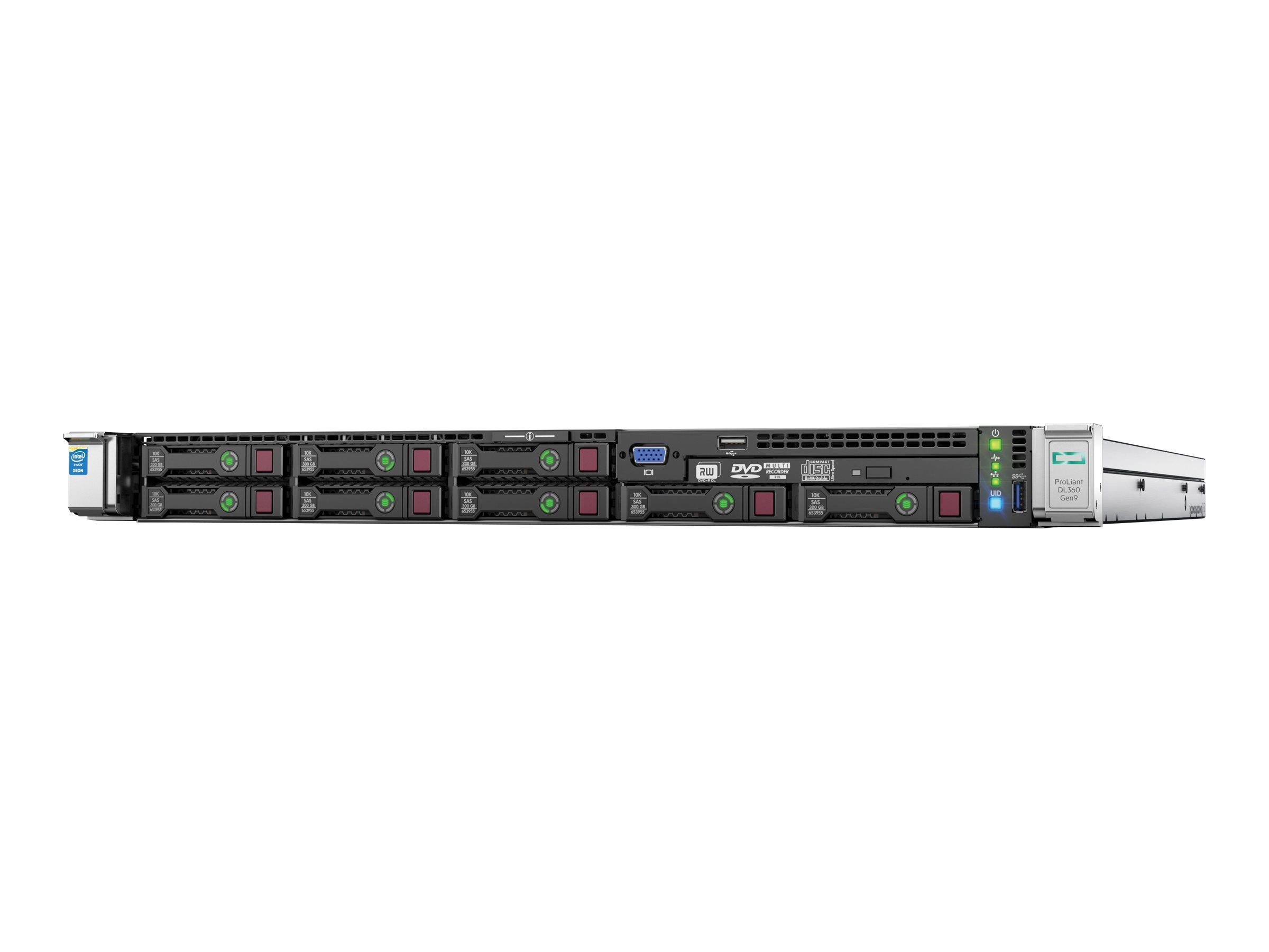 HPE ProLiant DL360 Gen9 Performance - Server - Rack-Montage - 1U - zweiweg - 2 x Xeon E5-2650V4 / 2.2 GHz