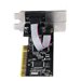 StarTech.com 2 Port PCI RS232 Serial Adapter Card - Serielle Schnittstellenkarte - PCI zu Dual DP9 Controller Card - Standard- u
