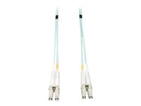 Eaton Tripp Lite Series 10Gb/40Gb/100Gb Duplex Multimode 50/125 OM3 LSZH Fiber Patch Cable (LC/LC), Aqua, 7M (23 ft.) - Patch-Ka