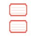 Avery Zweckform Z-Design School - Papier - selbstklebend - roter Rahmen - 76 x 120 mm 12 Etikett(en) (6 Bogen x 2) Etiketten