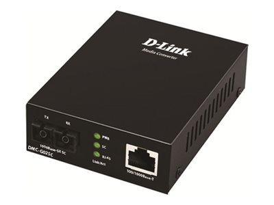 D-Link DMC G02SC - Medienkonverter - 1GbE - 10Base-T, 1000Base-SX, 100Base-TX, 1000Base-T - RJ-45 / SC multi-mode - bis zu 550 m