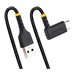 StarTech.com 6in (15cm) USB A to C Charging Cable Right Angle, Heavy Duty Fast Charge USB-C Cable, USB 2.0 A to Type-C, Durable 