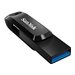 SanDisk Ultra Dual Drive Go - USB-Flash-Laufwerk - 128 GB - USB 3.2 Gen 1 / USB-C - Schwarz